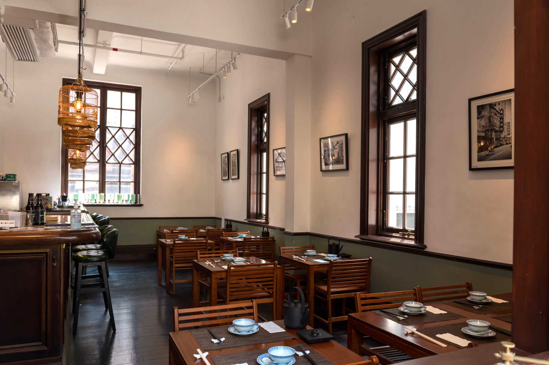 Inside of LockCha Tai Kwun Teahouse